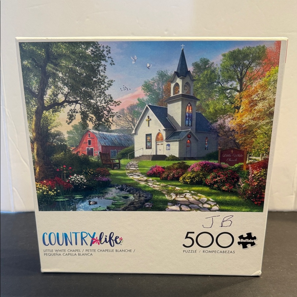 Buffalo Games Dominic Davison Little White Chapel 500 pc Puzzle SALE 🔴3/$25!